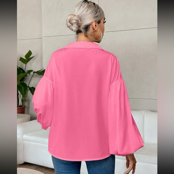 Luxe lantern sleeve blouse - Picture 4 of 15